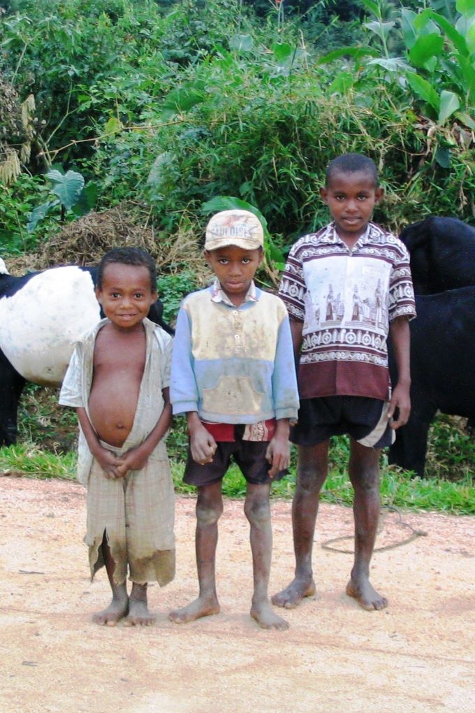 Boys with their omby